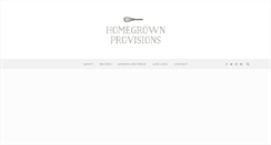 Desktop Screenshot of homegrownprovisions.com